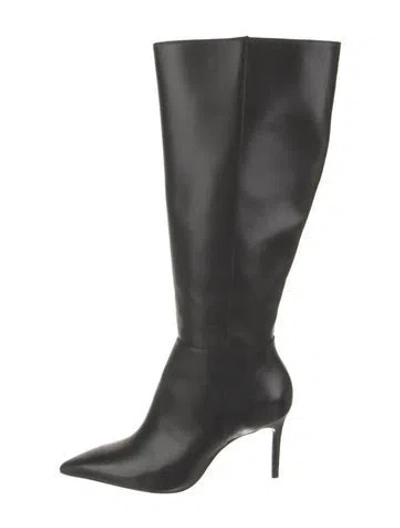Pre-owned Schutz Leather Boots In Black