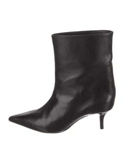 Pre-owned Schutz Leather Boots In Black