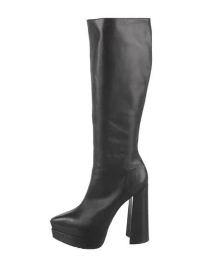 Pre-owned Schutz Leather Boots In Black