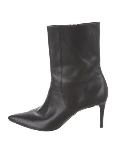 Pre-owned Schutz Leather Boots In Black