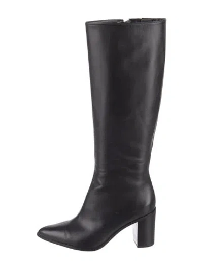 Pre-owned Schutz Leather Boots In Black