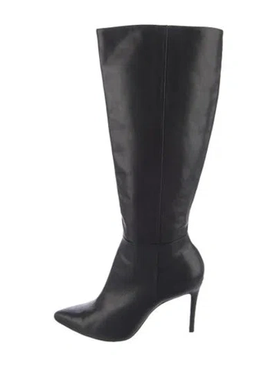 Pre-owned Schutz Leather Boots In Black
