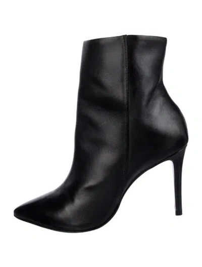 Pre-owned Schutz Leather Boots In Black
