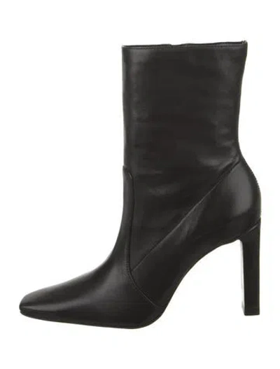 Pre-owned Schutz Leather Boots In Black