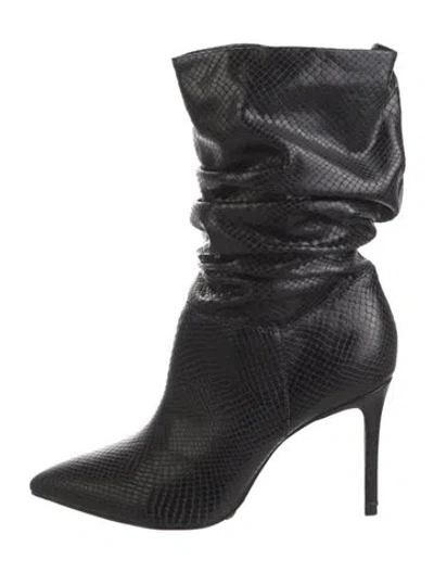 Pre-owned Schutz Leather Boots In Black
