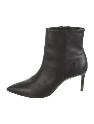 Pre-owned Schutz Leather Boots In Black