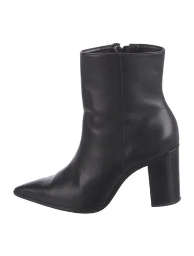Pre-owned Schutz Leather Boots In Black