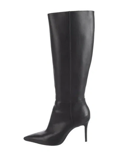 Pre-owned Schutz Leather Boots In Black