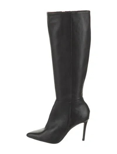 Pre-owned Schutz Leather Boots In Black