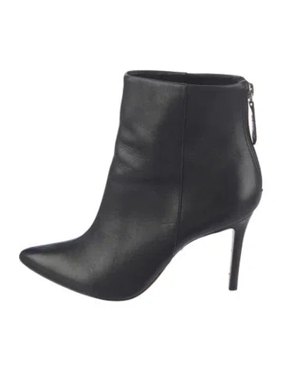 Pre-owned Schutz Leather Boots In Black