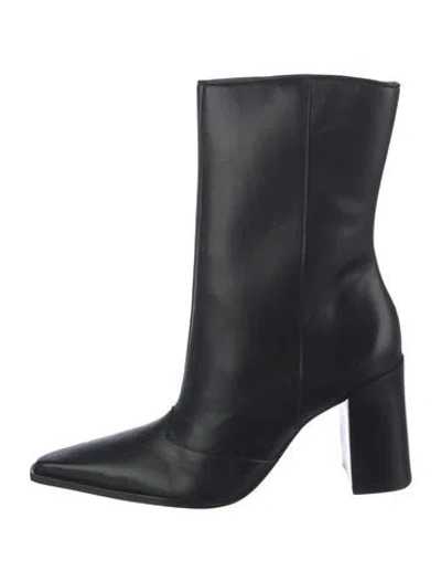 Pre-owned Schutz Leather Boots In Black