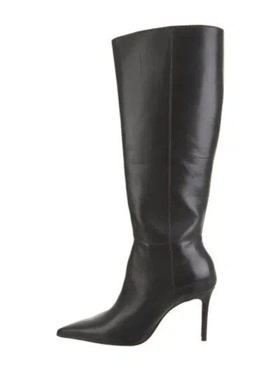 Pre-owned Schutz Leather Boots In Black