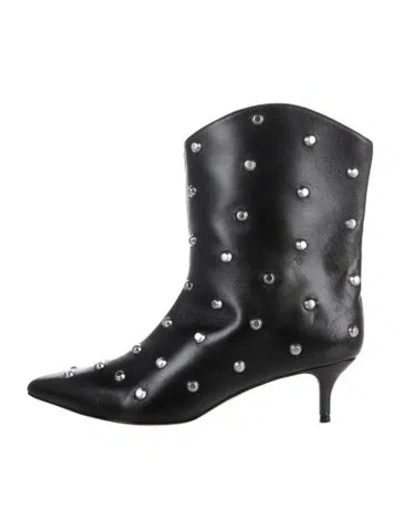 Pre-owned Schutz Leather Boots In Black