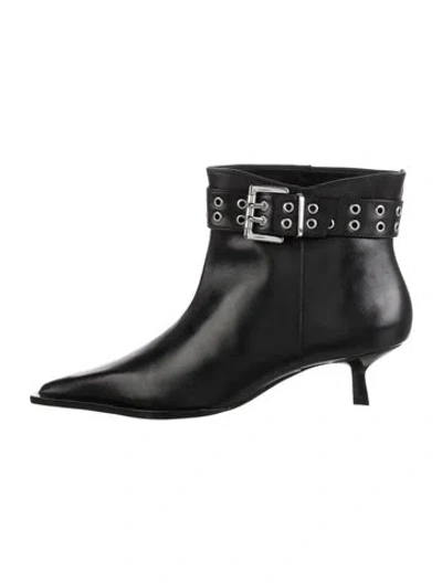 Pre-owned Schutz Leather Boots In Black