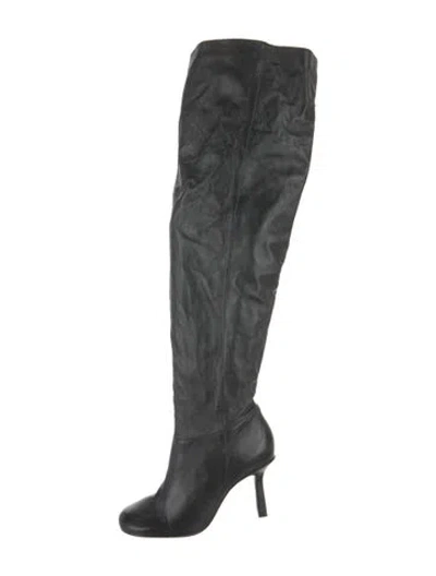 Pre-owned Schutz Leather Boots In Black