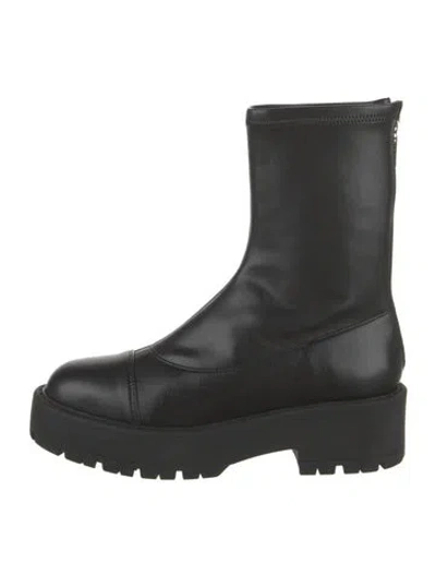 Pre-owned Schutz Leather Boots In Black
