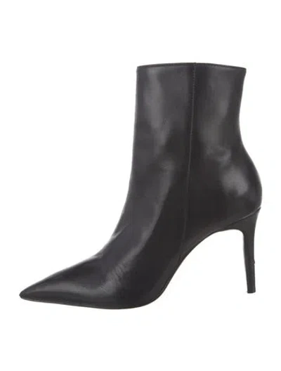 Pre-owned Schutz Leather Boots In Black