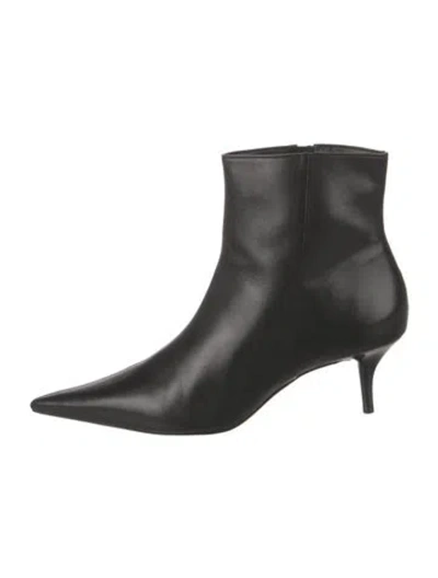 Pre-owned Schutz Leather Boots In Black