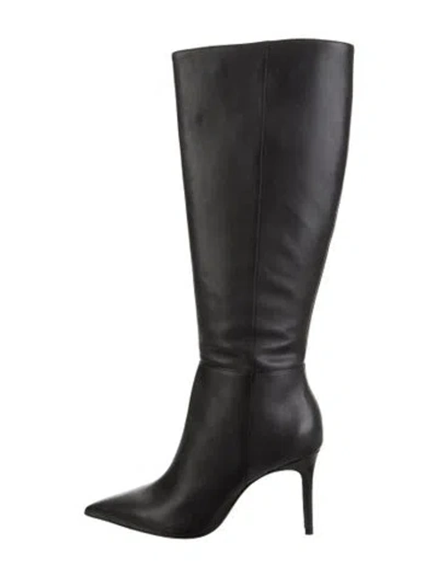 Pre-owned Schutz Leather Boots In Black