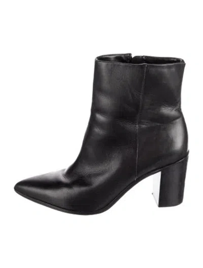 Pre-owned Schutz Leather Boots In Black
