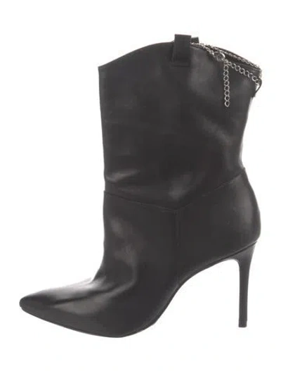 Pre-owned Schutz Leather Boots In Black