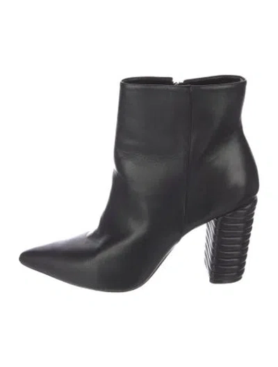 Pre-owned Schutz Leather Boots In Black