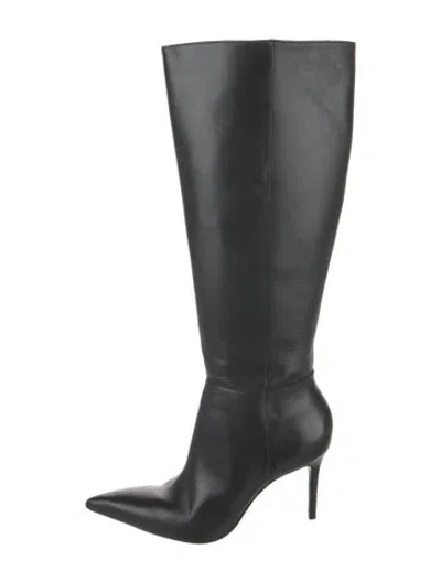 Pre-owned Schutz Leather Boots In Black
