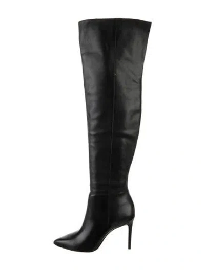 Pre-owned Schutz Leather Boots In Black