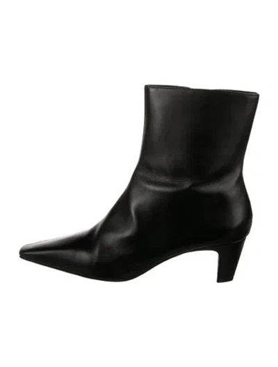 Pre-owned Schutz Leather Boots In Black