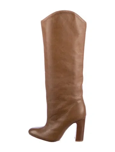 Pre-owned Schutz Leather Boots In Brown