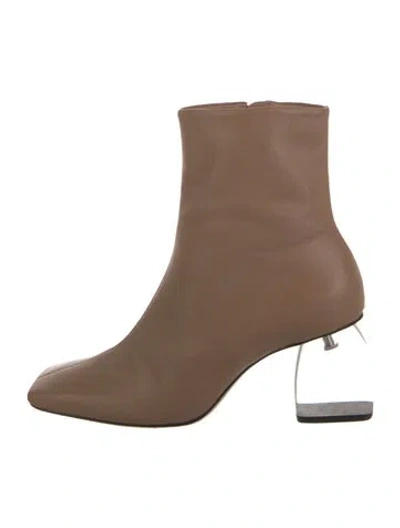 Pre-owned Schutz Leather Boots In Brown