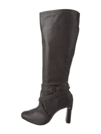 Pre-owned Schutz Leather Boots In Brown