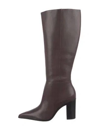 Pre-owned Schutz Leather Boots In Brown