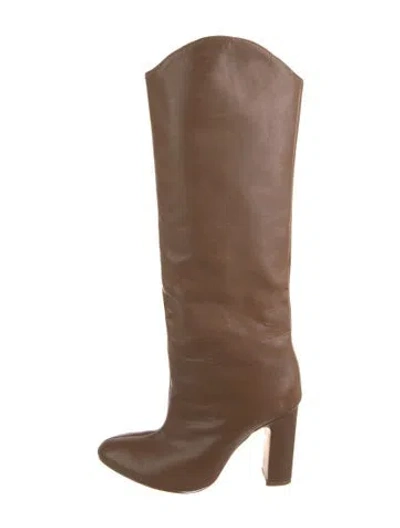 Pre-owned Schutz Leather Boots In Brown