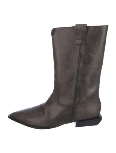 Pre-owned Schutz Leather Boots In Brown