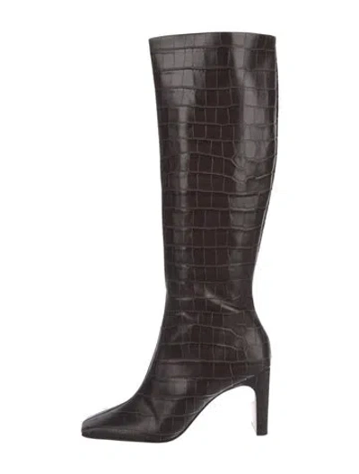 Pre-owned Schutz Leather Boots In Brown