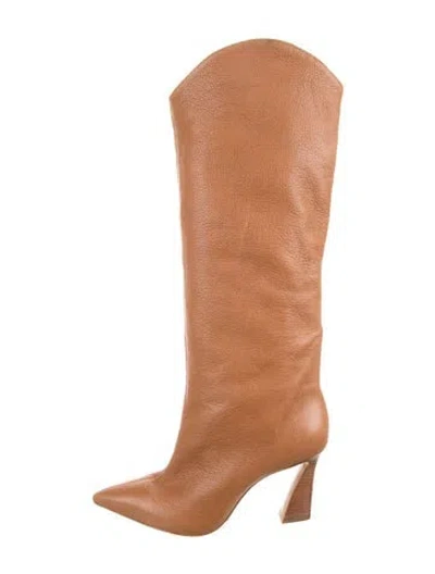 Pre-owned Schutz Leather Boots In Brown