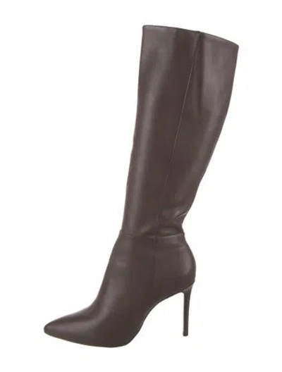 Pre-owned Schutz Leather Boots In Brown