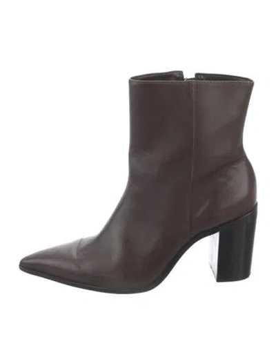 Pre-owned Schutz Leather Boots In Brown