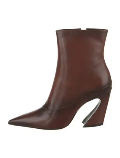 Pre-owned Schutz Leather Boots In Brown
