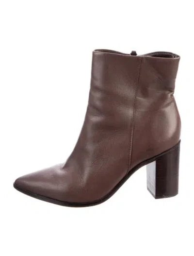 Pre-owned Schutz Leather Boots In Brown