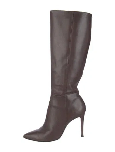 Pre-owned Schutz Leather Boots In Brown