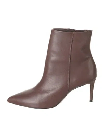 Pre-owned Schutz Leather Boots In Brown