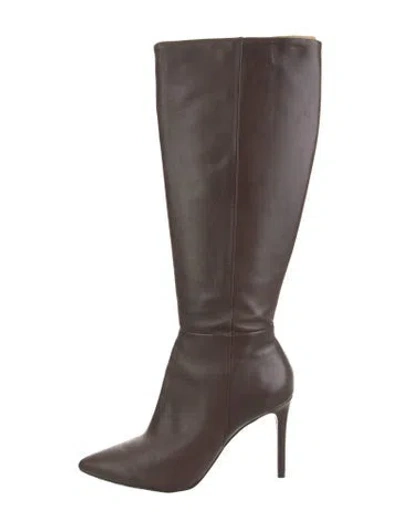 Pre-owned Schutz Leather Boots In Brown