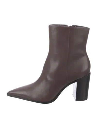 Pre-owned Schutz Leather Boots In Brown