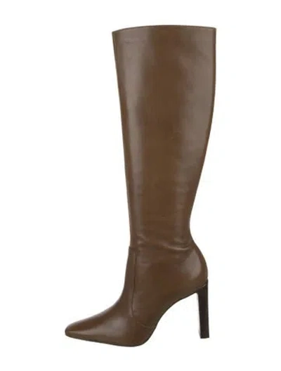 Pre-owned Schutz Leather Boots In Green