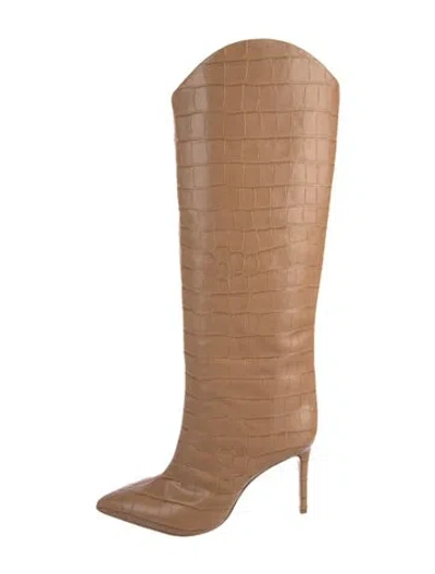Pre-owned Schutz Leather Boots In Neutral