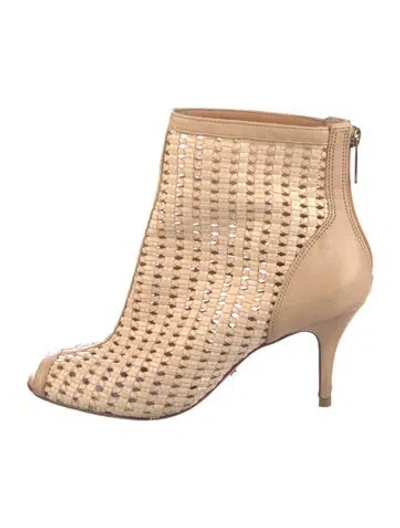 Pre-owned Schutz Leather Boots In Neutral