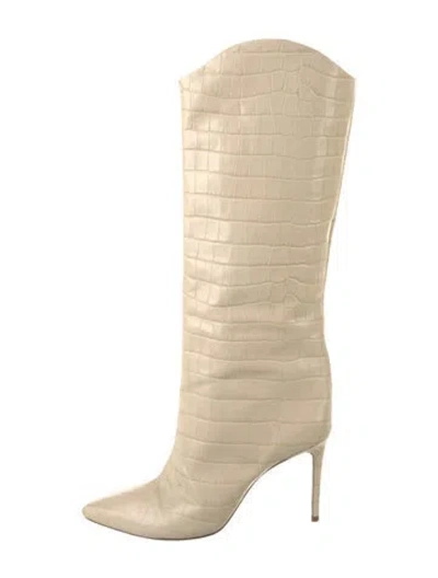 Pre-owned Schutz Leather Boots In Neutral