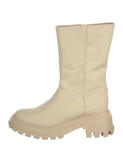 Pre-owned Schutz Leather Boots In Neutral